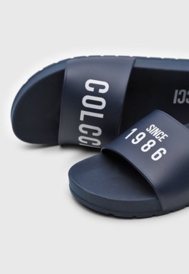Chinelo Slide Colcci Azul-Marinho