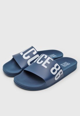 Chinelo Slide Colcci Logo Azul