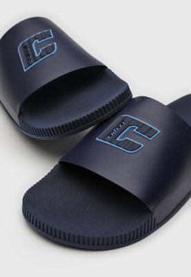 Chinelo Slide Colcci Logo Azul-Marinho