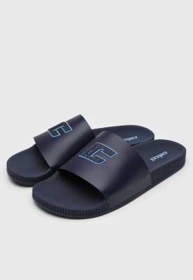 Chinelo Slide Colcci Logo Azul-Marinho