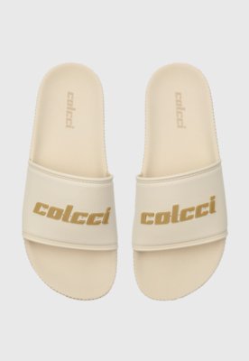 Chinelo Slide Colcci Logo Off-White
