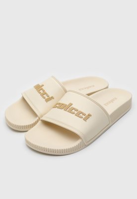 Chinelo Slide Colcci Logo Off-White
