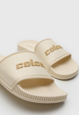 Chinelo Slide Colcci Logo Off-White