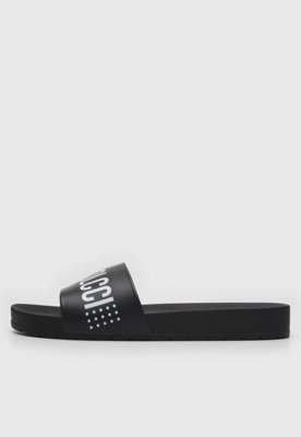 Chinelo Slide Colcci Logo Preto