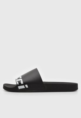 Chinelo Slide Colcci Logo Preto