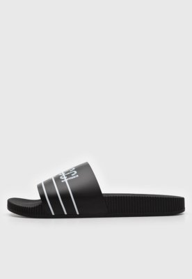 Chinelo Slide Colcci Logo Preto
