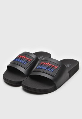 Chinelo Slide Colcci Logo Preto