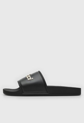 Chinelo Slide Colcci Logo Preto