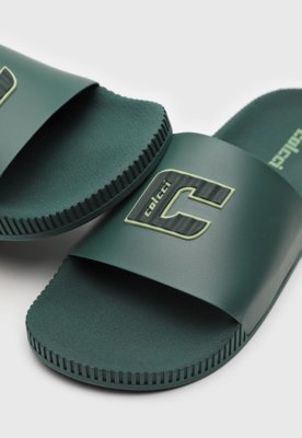 Chinelo Slide Colcci Logo Verde