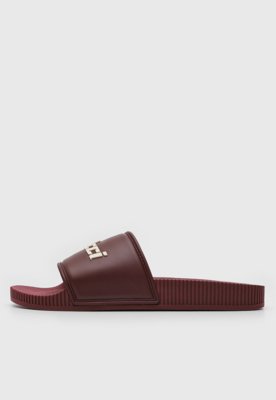Chinelo Slide Colcci Logo Vinho