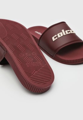 Chinelo Slide Colcci Logo Vinho