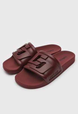 Chinelo Slide Colcci Logo Vinho