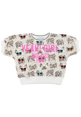 Menor preço em Blusa de Moletom Colcci Fun Menina Outras Branca