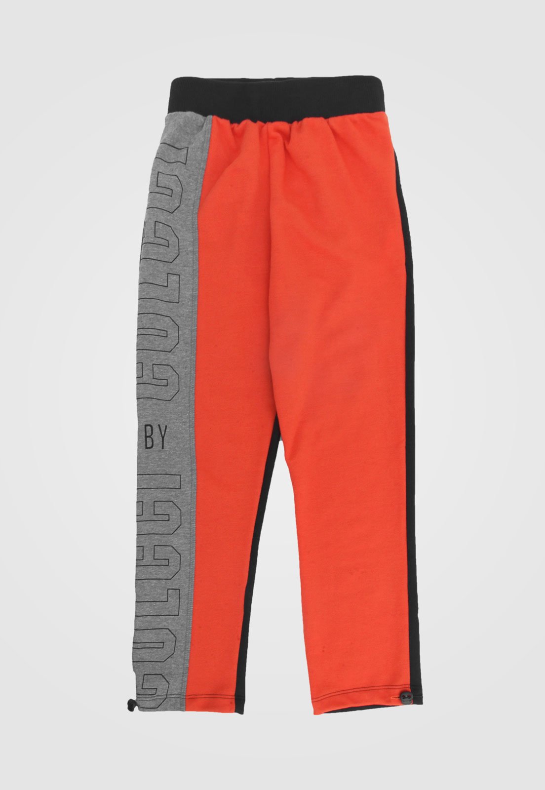 calça de moletom laranja