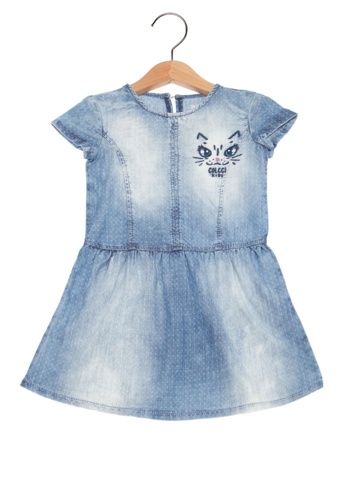 vestido jeans longo infantil