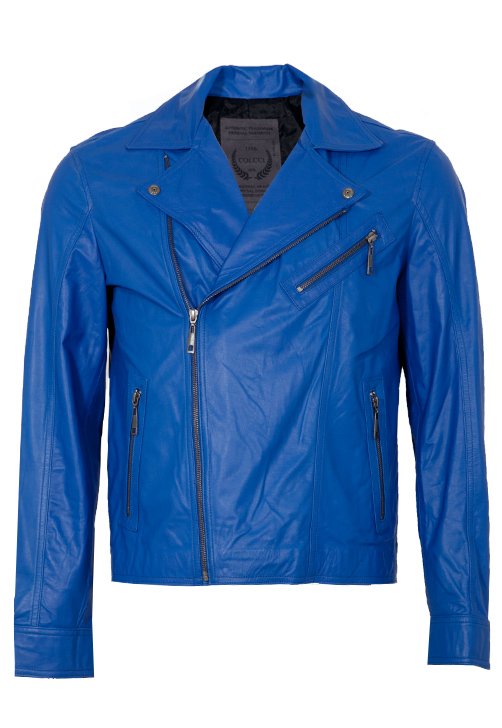 jaqueta masculina azul