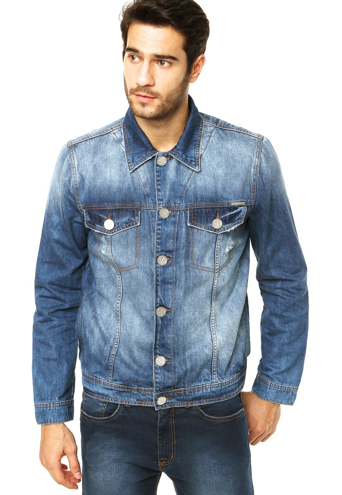 jaqueta jeans masculina colcci