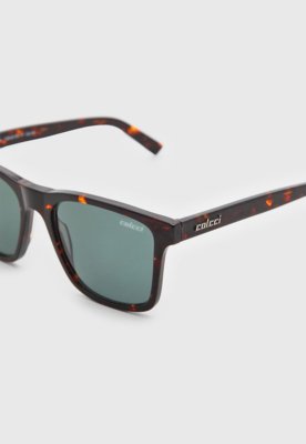 Óculos de Sol Colcci Retangular Tartaruga Marrom