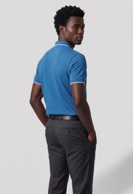 Polo Masculina Colcci Clássica Azul