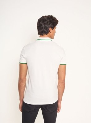 Polo Masculina com Frisos Contrastantes Colcci Off Shell