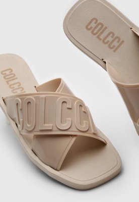 Rasteira Colcci Logo Off-White