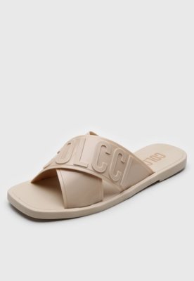 Rasteira Colcci Logo Off-White