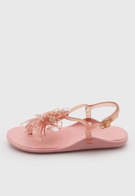 Rasteira Feminina Colcci Detalhe Floral Rosa
