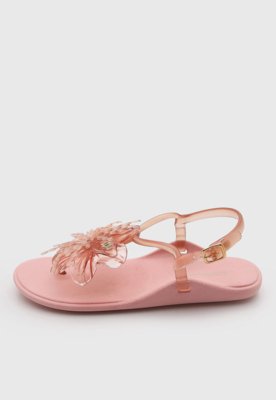 Rasteira Feminina Colcci Detalhe Floral Rosa