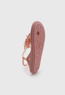 Rasteira Feminina Colcci Detalhe Floral Rosa