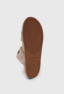 Rasteira Feminina Colcci Duas Tiras Logo Off-White