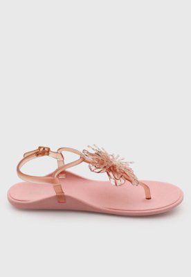 Rasteira Feminina Colcci Flor Rosa