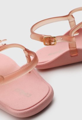 Rasteira Feminina Colcci Flor Rosa