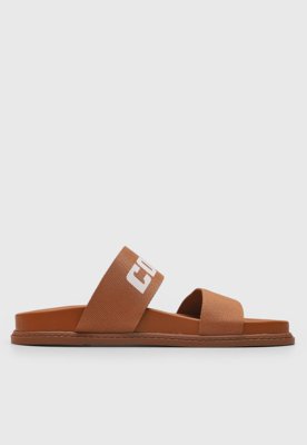 Rasteira Feminina Colcci Logo Caramelo