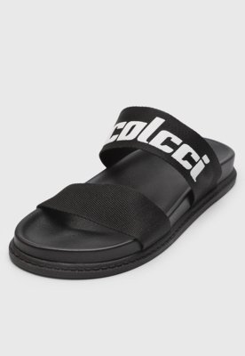 Rasteira Feminina Colcci Logo Preta
