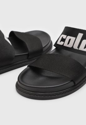 Rasteira Feminina Colcci Logo Preta