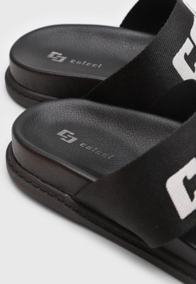 Rasteira Feminina Colcci Logo Preta