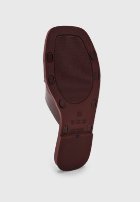 Rasteira Feminina Colcci Logo Vinho