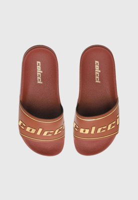 Rasteira Feminina Colcci Slide Marrom