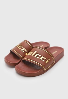 Rasteira Feminina Colcci Slide Marrom