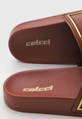 Rasteira Feminina Colcci Slide Marrom