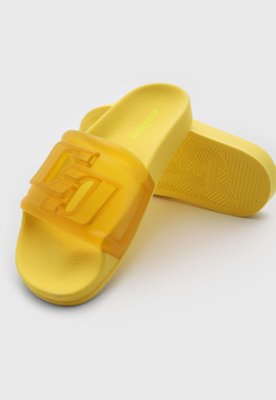 Rasteira Feminina Colcci Slide Tira Larga Amarela