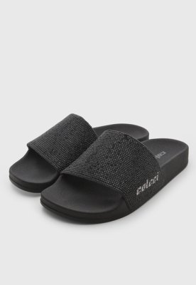Rasteira Feminina Colcci Slide Tira Larga Preta