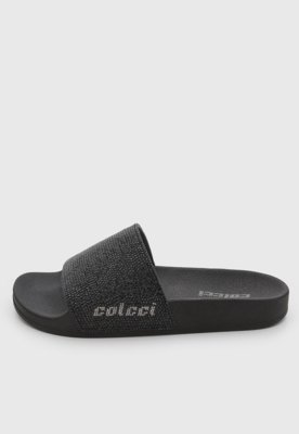 Rasteira Feminina Colcci Slide Tira Larga Preta