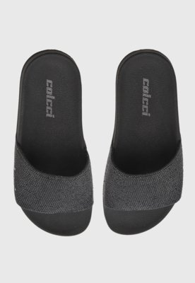 Rasteira Feminina Colcci Slide Tira Larga Preta