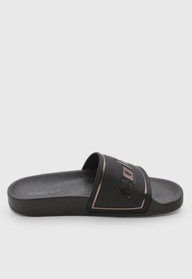 Rasteira Feminina Colcci Slide Tiras Largas Preta