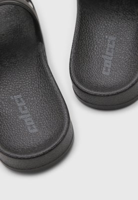 Rasteira Feminina Colcci Slide Tiras Largas Preta