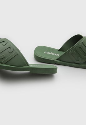 Rasteira Feminina Colcci Tira Larga Verde