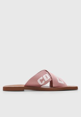 Rasteira Feminina Colcci Tiras Cruzadas Rosa