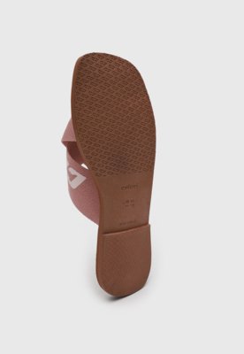 Rasteira Feminina Colcci Tiras Cruzadas Rosa