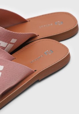 Rasteira Feminina Colcci Tiras Cruzadas Rosa
